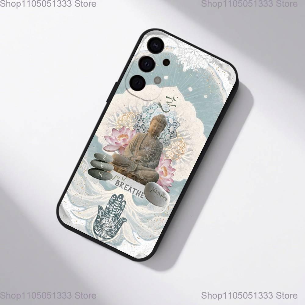 The Buddha Phone Case For Samsung S25,S24,S21,S22,S23,S30,Ultra,S20,Plus,Fe,Lite,5G Black Cover
