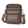 Pánská nová taška crossbody z pravé kůže Vertikální trendy multifunkční taška přes rameno Aktovka Ležérní cestovní taška Messenger