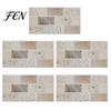 Waterproof Wall Decals for Kitchen 5Pcs Vintage Brick Tile Stickers, Oil?Proof Wallpaper, Peel Oil Proof Stickers Bathroom & Stick Backsplash Living