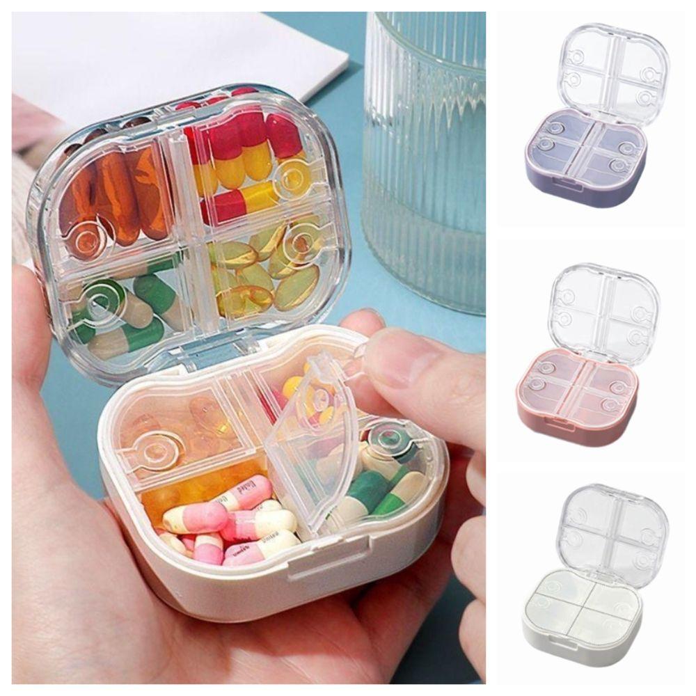 Sealed Pill Box Portable Pill Case Square Pill Organizer Travel