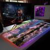 Cherry Blossom Scenery Mouse Pad RGB Backlit Mouse Pad Laptop Mouse Pad Laptop Gamer Computer Desk Gaming Accessories