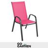 Metal Garden Chairs for Terrace, Balcony, Garden, Set, Pink, Strong X4