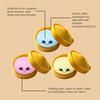 Cute Steamed Bun Squeeze Toy Realistic Soft TPR Fidget for Stress Relief Non-Sticky Slow Rebound Decompression Gadget for Kids Adults