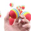 3 Stück /Set Bunte Haustier Katze Kätzchen Weicher Schaumstoff Regenbogen Spielbälle Lustige Aktivitätsspielzeuge