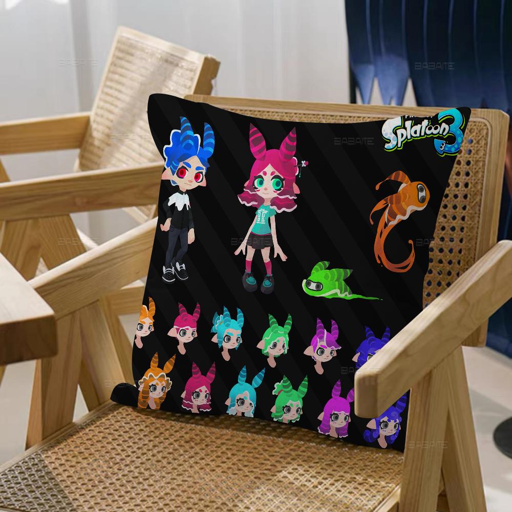 Splatoon Pillow Gift Home Office Decoration Bedroom Sofa Car Cushion Cover Case 45x45