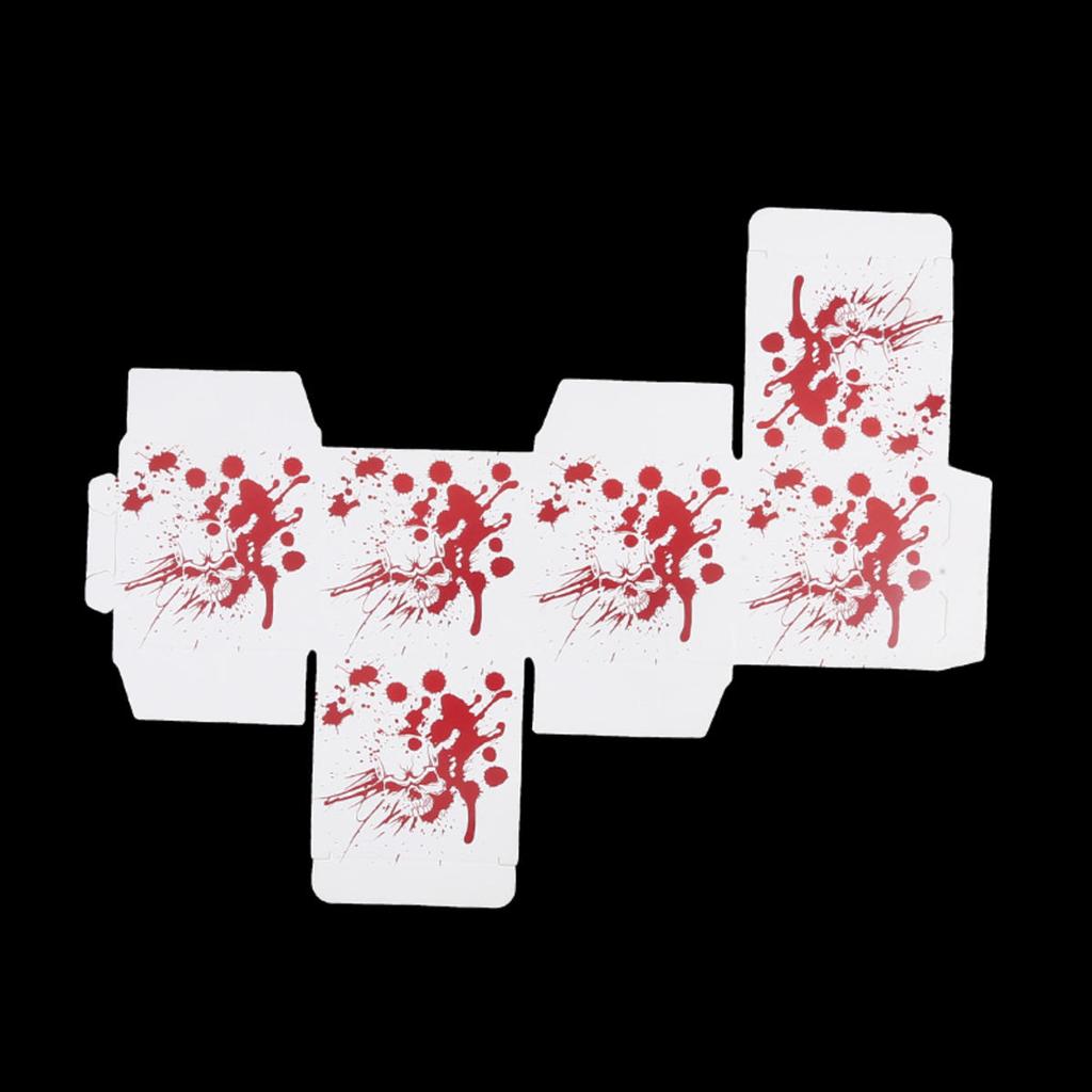 6pcs Festive Candy Snack Carton Environmentally Party Supplies Halloween Candy Boxes with Blood Hand Design for Kids Trick or Treat Party Favor