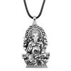 Pharaoh Chief Buddhism Spiritual Amulet Pendant Antique Bronze Metal Mom Collar Necklace Fashion Gift