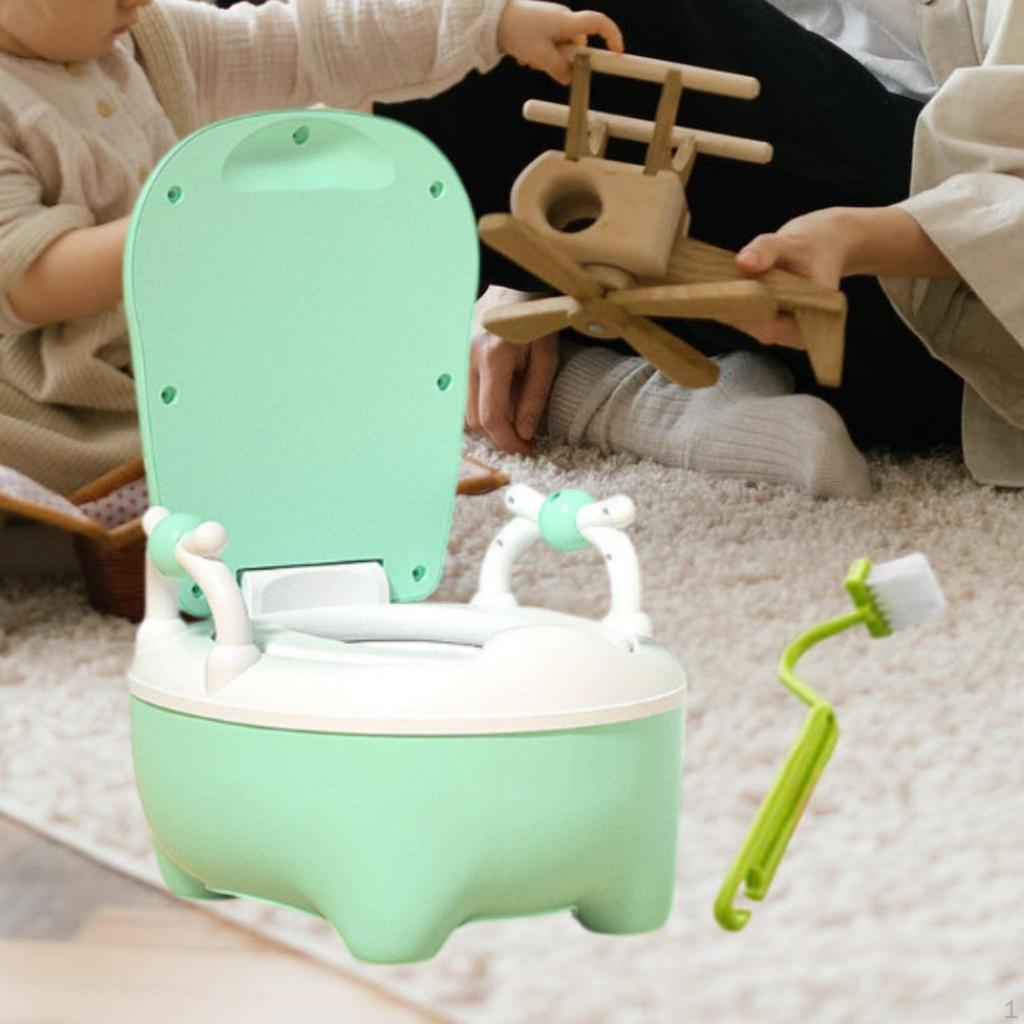 Baby Potty Toilet Kids Chair with Spilling Guard Realistic for Travel Camping