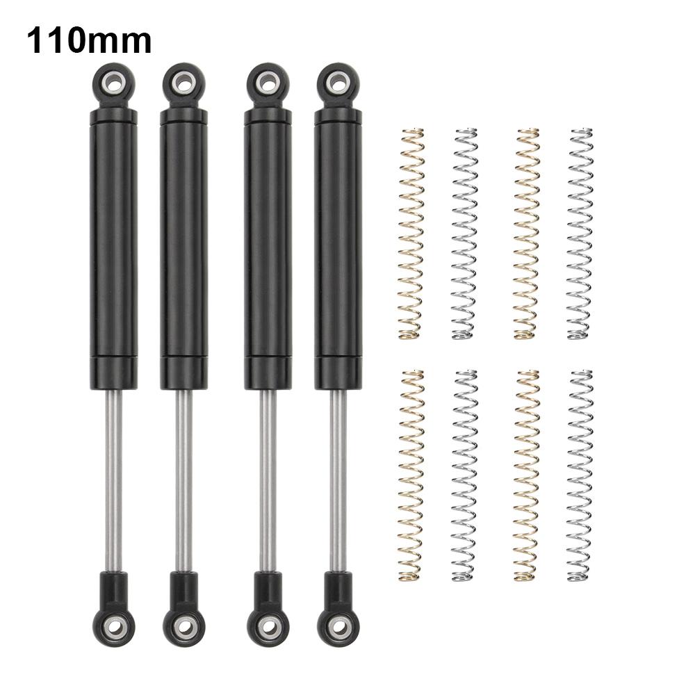 MIBIDAO 4Pcs Metal Shock Absorber 80/90/100/110/120mm Oil Damper For 1/10 Axial SCX10 90046 TRX4 TRX6 D90 D110 RC Crawler Car