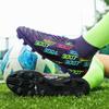 Football Shoes 31-48 Men's High-top Large-scale Football Shoes Long Nail Anti-slip Resistance TPR Artificial Captain Outdoor Youth Football Boots