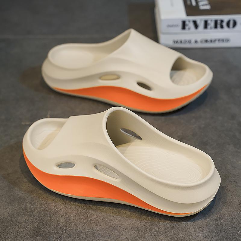 New Men Massage Slippers Slides Indoor Outdoor Sandals Beach Casual Shoes Comfortable Sole Men's Slippers Big Size