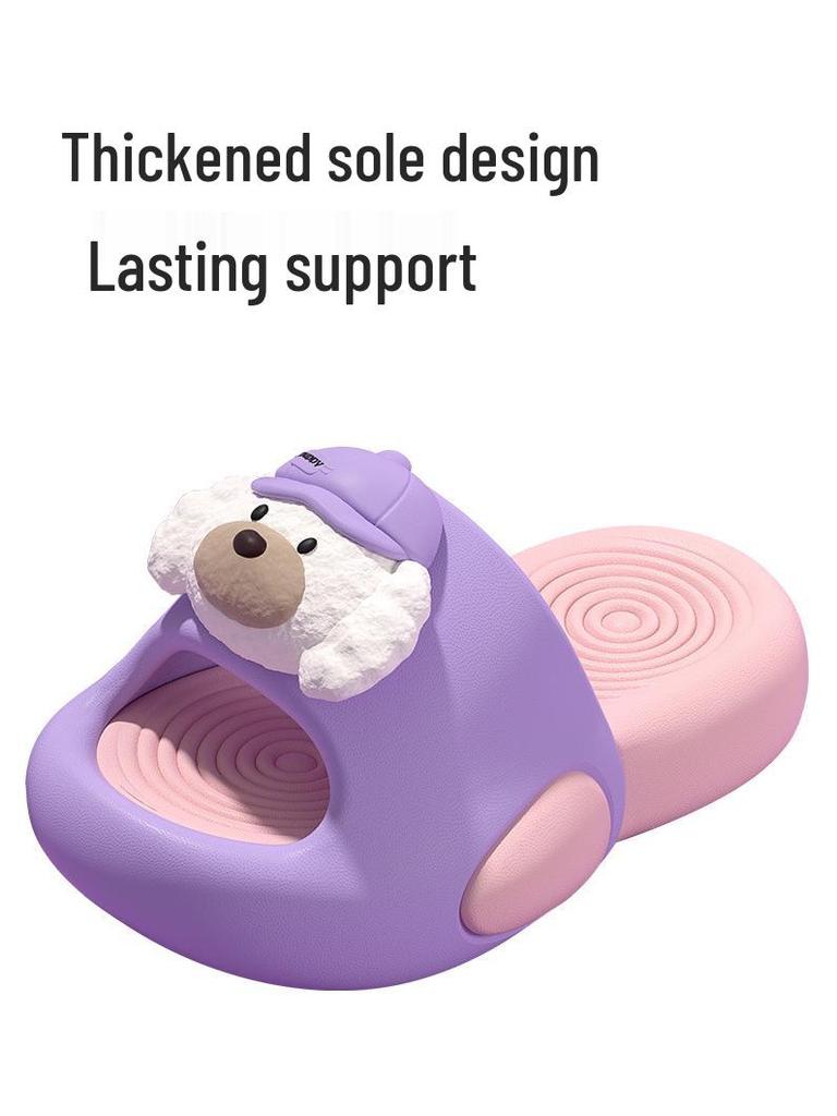 Puppy Kids Slippers: Non-slip Pink EVA Indoor Sandals for Girls 2026