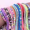 New 6mm Flat Round Handmade Polymer Clay Beads Spacers Loose Disc Bead for Jewelry Making Findings DIY