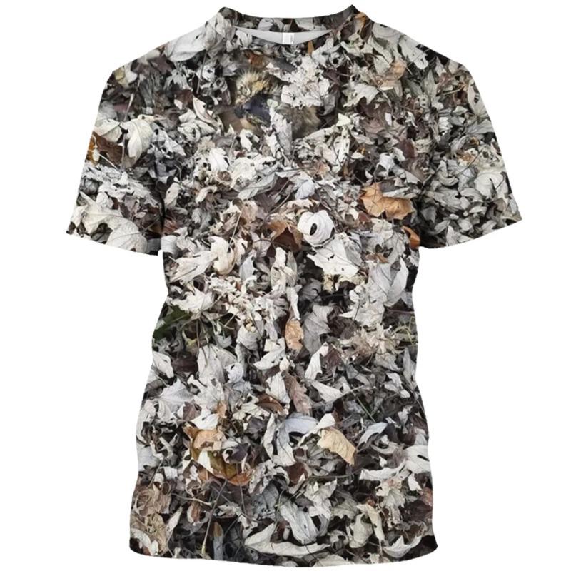 

Outdoor Camouflage Jungle Camo Summer Men s T-shirt Fun O-neck 6XL