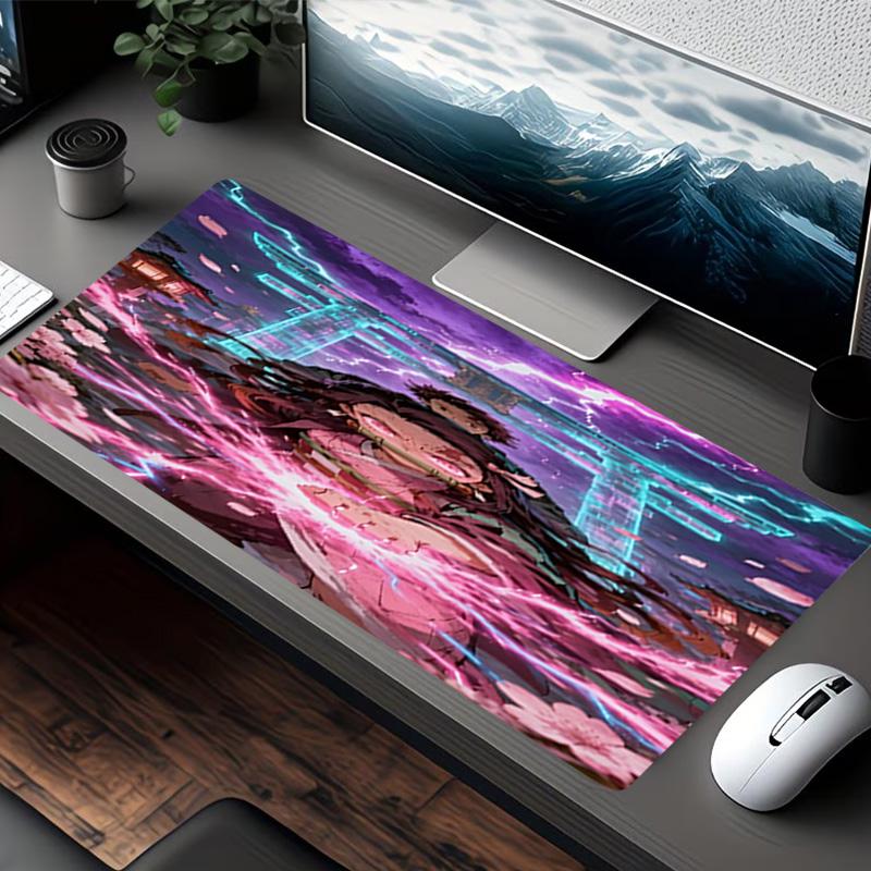 Demon Slayer Print Mouse Pad, for Keyboard Pad Laptop PC Mat for Office Home Use, Desk Decor, Perfect Birthday Gift for Gamers
