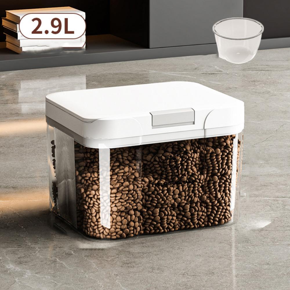 Moisture-Proof Pet Food Storage Container Transparent Large Capacity Dog Food Sealed Barrel Insect Proof Flip Cover 1290₽