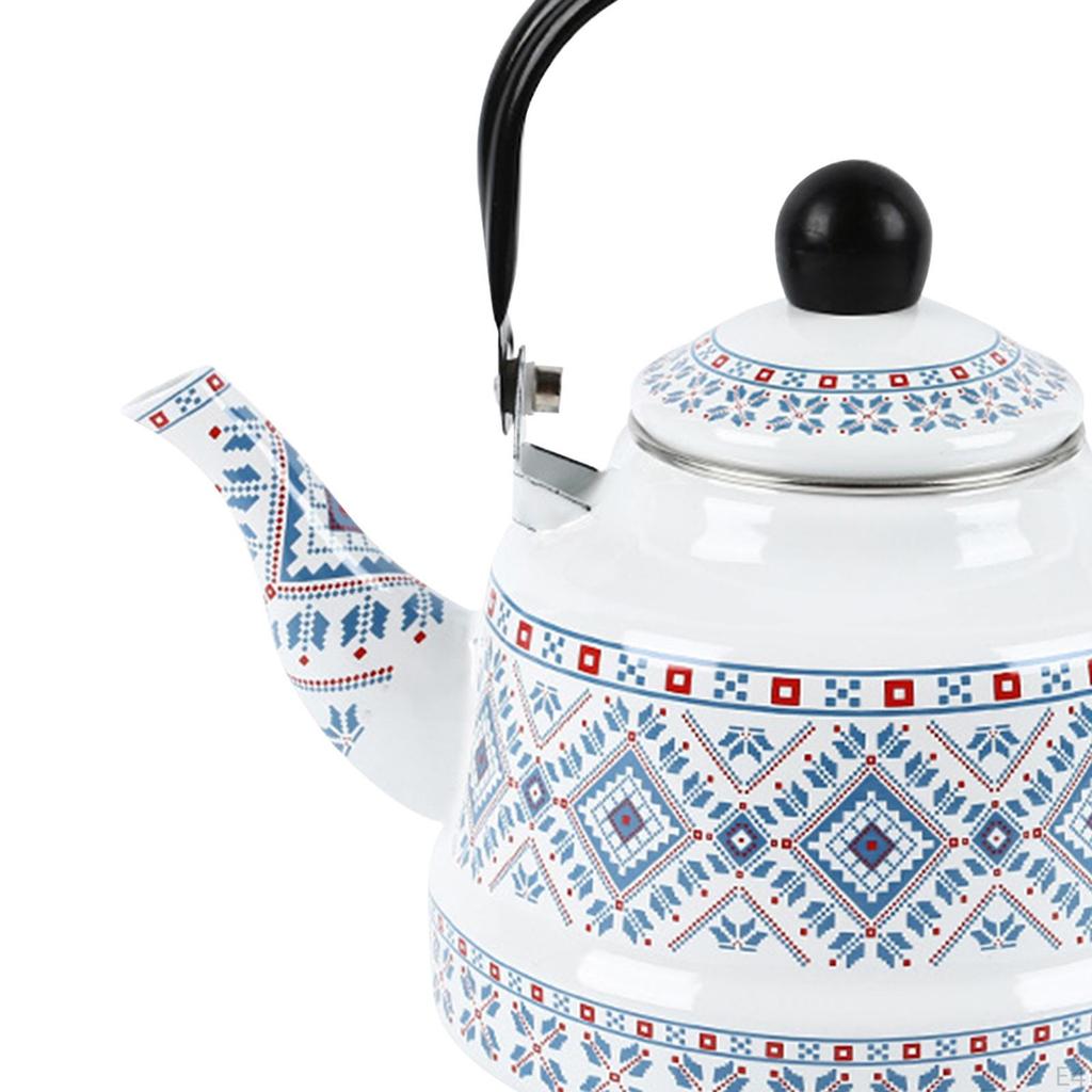 Enamel Tea Kettle Picnic Pot Teapot Water