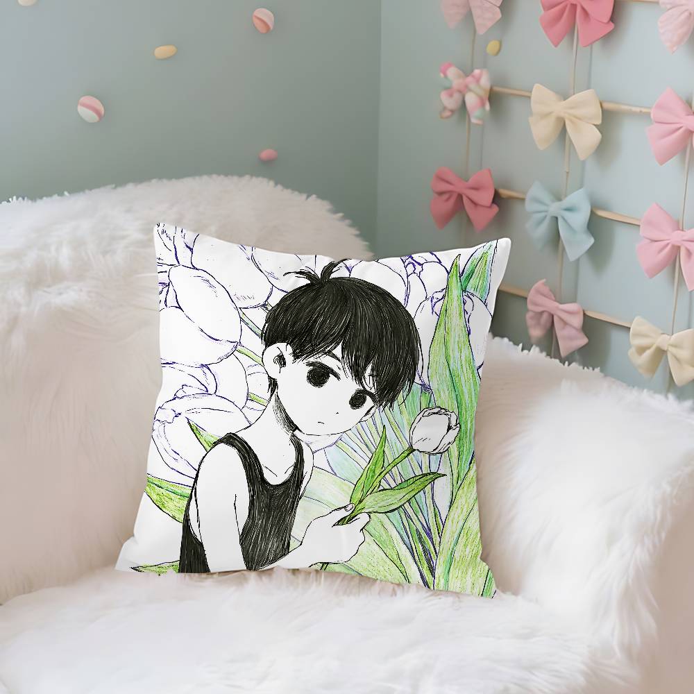 Anime Cool OOmoriS Case Plush Fabric Soft Pillowcase Double Sided Print Cushion Cover Household Gifts