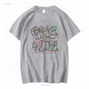Grove Street Graffiti T-shirt in Cotone Pesante vintage Lavata Traspirante Elasticizzata Casual grafica Leggermente Morbida moda streetwear