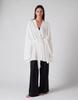 Elegant Tie-Up Cardigan & Long Pants Set - Solid Color, Long Sleeve, European & American Style Women's Home Wear