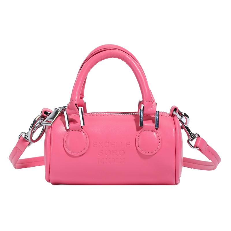 

Детская цилиндрическая сумочка: Стильный дизайн для маленьких девочек - Высококачественная наплечная сумка-кроссбоди для монет. розовый