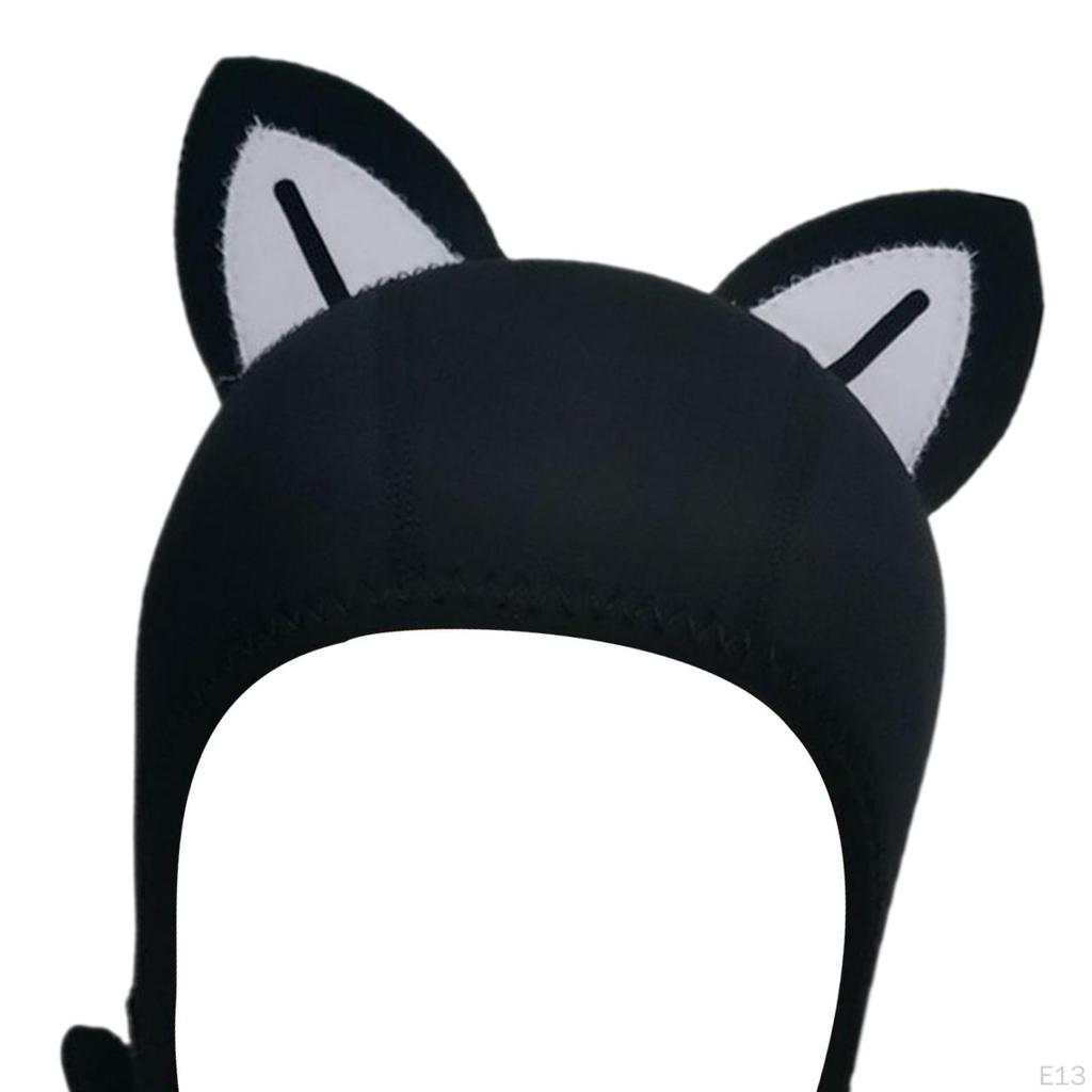 Cat Ears Hood for Women And Kids with Adjustable Chin Strap Water Activities