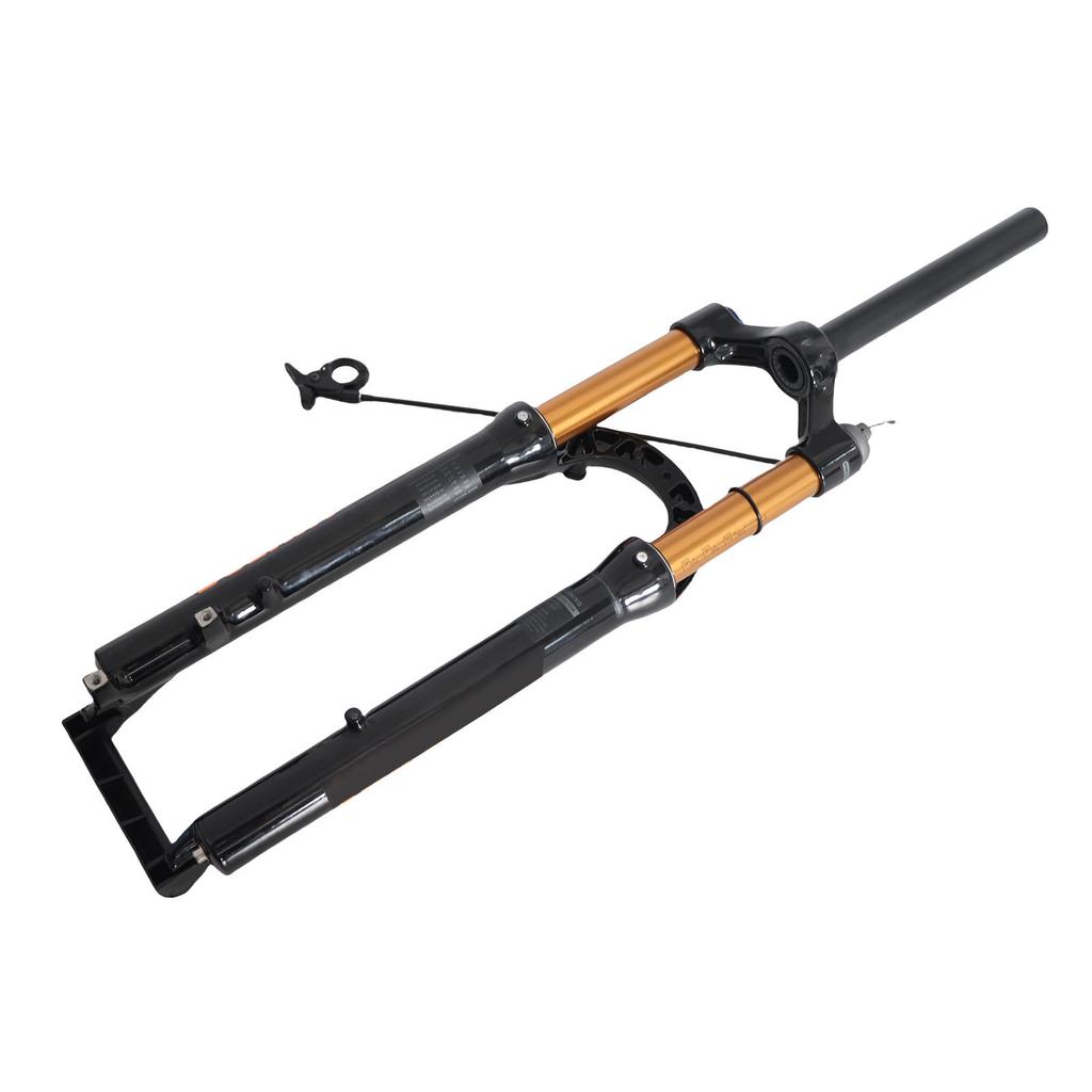 29in Mountain Bike Fork Shock Absorbing Fork Black Accessories Aluminum Alloy Fork Remote Lockout