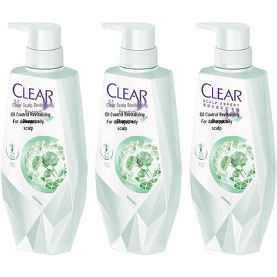 Clear Scalp Care Oil Control Revitalizing Shampoo - 3 X 480G