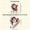 Santa Claus Wall Breaking Effect Stickers Self-adhesive Christmas Breaking Brick Wall Stickers Bathroom Toilet Stickers Decor
