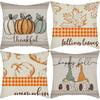 New Thanksgiving Series Pillow Cover Pumpkin Letter Maple Leaf Printed Cushion Home Sofa Cushion Cover