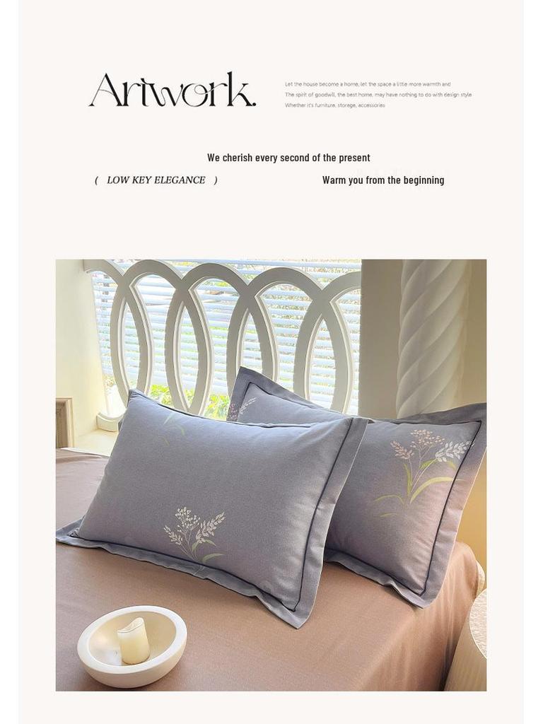Cotton Brushed Twin Duvet Cover & Pillowcase Set for Dorms