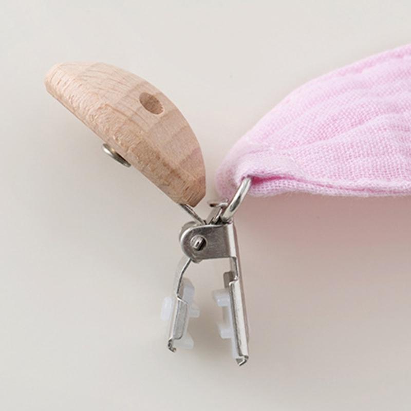 3pcs Organic Cotton Infant Bandana Bib And Pacifier Holder Combo Includes Washable Storage Pouch Baby Shower Gift Set