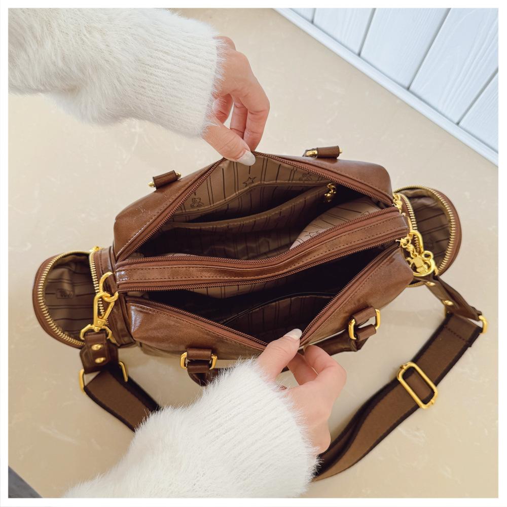 BEIBAOBAO New Design Versatile Women's Handbags Fashionable Foreign Style Ladies Tote Bag Cute Cartoon Single Shoulder Bag High Sense PU Messenger Bag