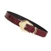 Metal Clasp PU Leather Waist Belt for Women Lady Waist Sash Stylish Clothing Accessory Birthday Gift Various Color