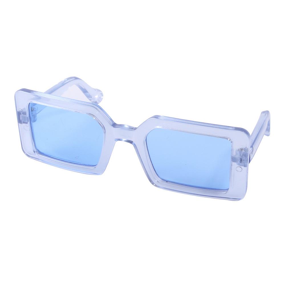 

Stylish Transparent Dog Glasses For Pets In Multiple Colors Ideal For Fun Dress Up Blue