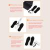 1 Pair USB Heated Insoles Breathable Sweat Absorbent Comfortable Electric Heated Foot Warmer Insole for Women Size 35?41