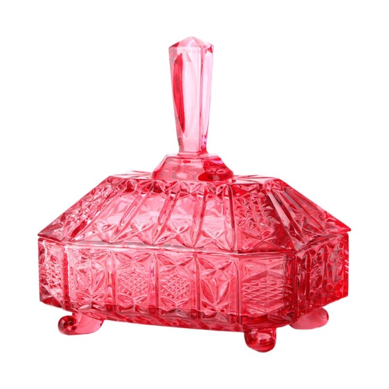 Pot à bonbons en verre cristal épais avec couvercle hermétique Distributeur de bonbons Parfait pour conserver Noix Thé Café et Décorations de cuisine