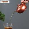 400ml Yixing Purple Clay Teapots Handmade Fish Pot Raw Ore Dragon's Blood Sand Conch Roasting Kettle With Infuser Zisha Tea Set