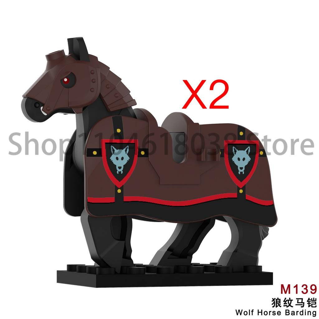 Medieval Military Figures Octopus Sea Demon Knights Building Blocks Weapons Accessories Sword Temple Spear Shield MOC MINiBricks