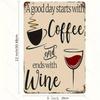 Metal Wall Art Sign Hanging Decor 20x30cm