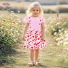 Cross-Border Factory Girl Summer Dress Cute Summer Ruffle Sleeve Kids Dress Fashion Girl Dress