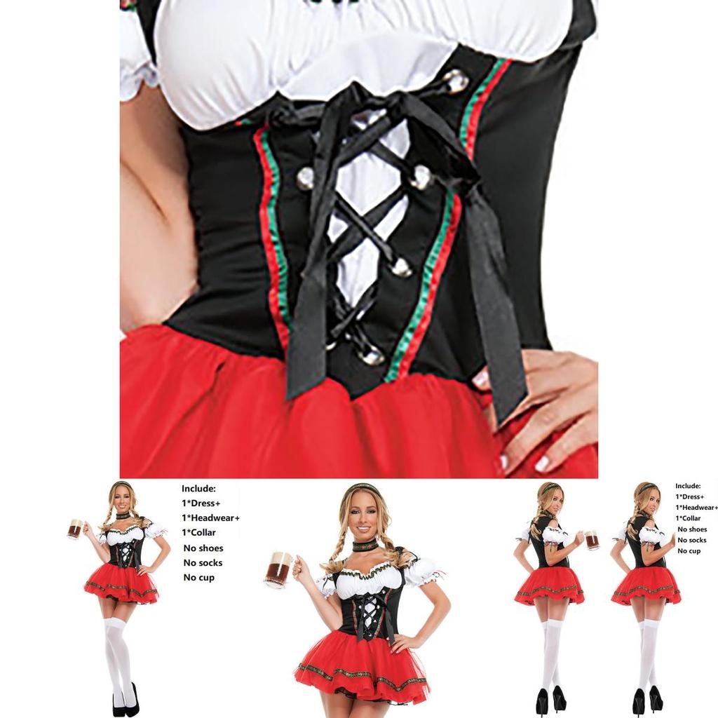 High Quality Oktoberfest Beer Maid Wench Outfit Ideal For Themed Parties