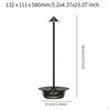 LED Desk Lamp Dinner Table Light Bedside Lighting IP65 Waterproof Rechargeable