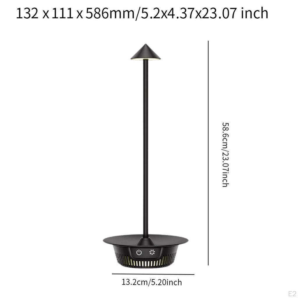 LED Desk Lamp Dinner Table Light Bedside Lighting IP65 Waterproof Rechargeable