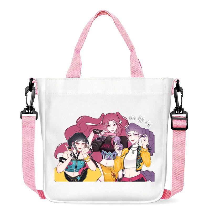 Anime Cartoon Print Office Worker Commuter Portable Messenger Bag Student Large Capacity Casual Handbag