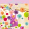Charming 9pcs 8'' 10'' Tissue Paper Pom Poms Ball For Stylish Baby Room Decor And Celebrations