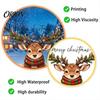 Decorative Glass Door Decals Christmas Reindeer Static Window Stickers, PVC Waterproof Elk Cling for Holiday Indoor Outdoor Decor Home Decoration,