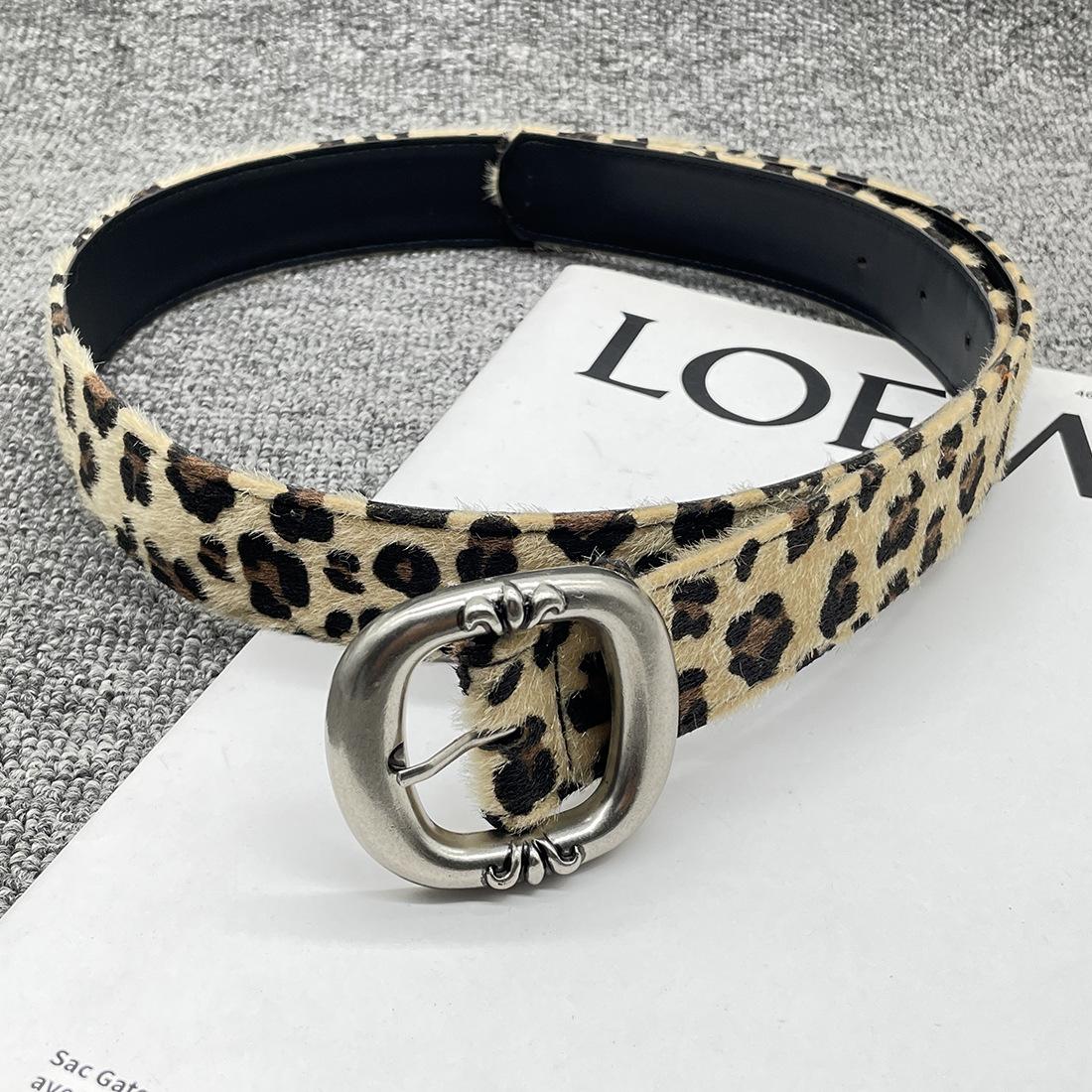 

Women s Snake Patterned Belt Simple and Versatile Korean Jeans Trendy Fashion Personality Student Decoration Leopard Print Belt 103CM