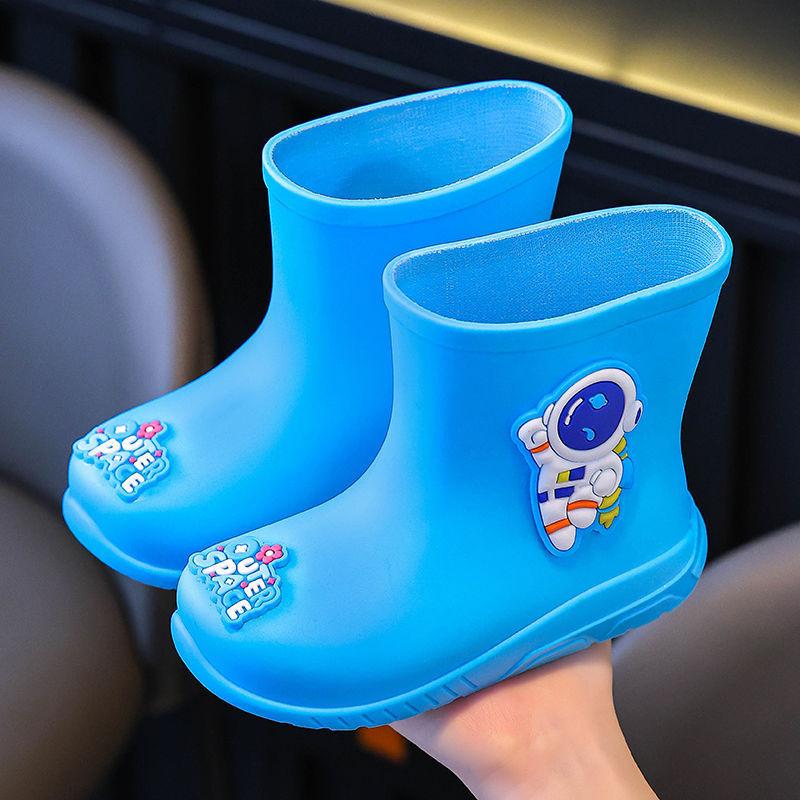 Children's Rain Boots Boys' Rain Boots Non-slip Men's Baby Toddler Water Shoes Girls' Waterproof Lightweight Rubber Shoes