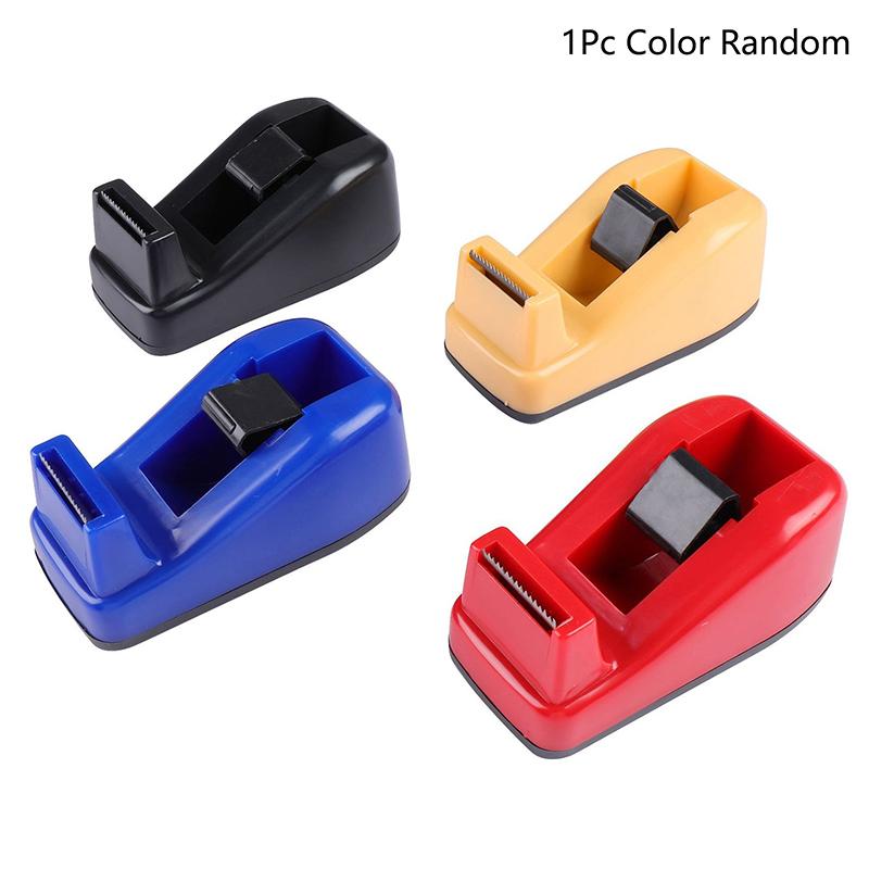 

Диспенсер для клейкой ленты, большой канцелярский резак для клейкой ленты, диспенсер для герметизирующей ленты, подставка для стола, офисные принадлежности, диспенсер для упаковочных лент разноцветный